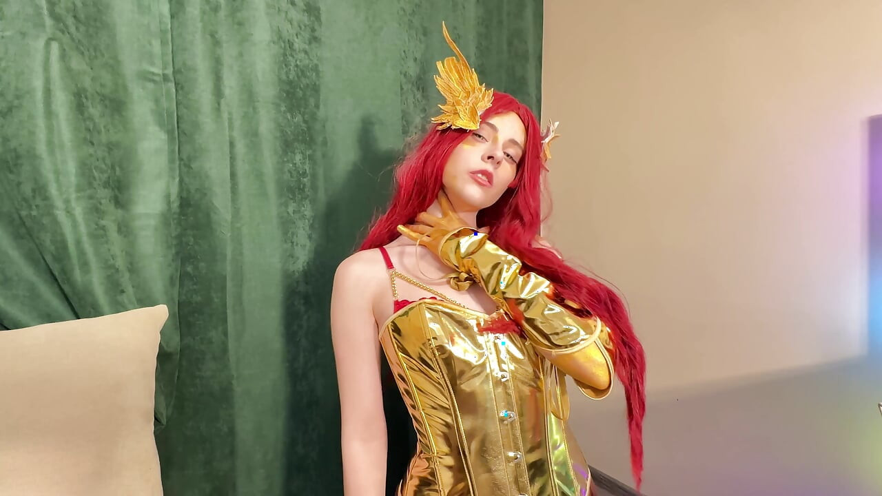 Pyra Flame Pixie Seduction - Red Lingerie Tease to Fiery Ride