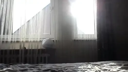 Sexy schwarze im bett
