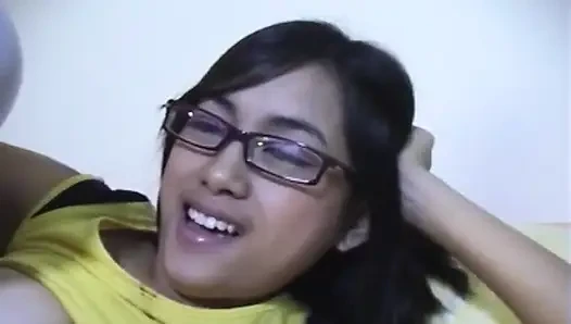 Exclusive Filipino Amateur Mable 18 Plus, Fucked on Desk, Big Tits, Perfect Ass Bounce, Piston, Glasses, Big Facial.