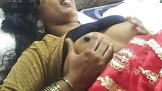 Тамильская девушка стонет с мужем