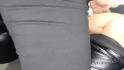 Anal Buatan Sendiri Nyata: Ayah, aku ingin pantatku dipotong dengan penis besar itu!