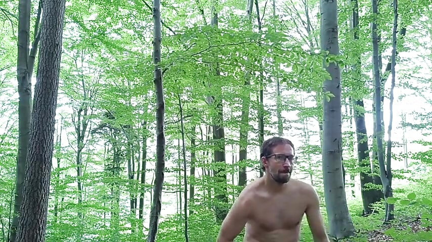 Back at the Scene Rough Forest Fap with Massive