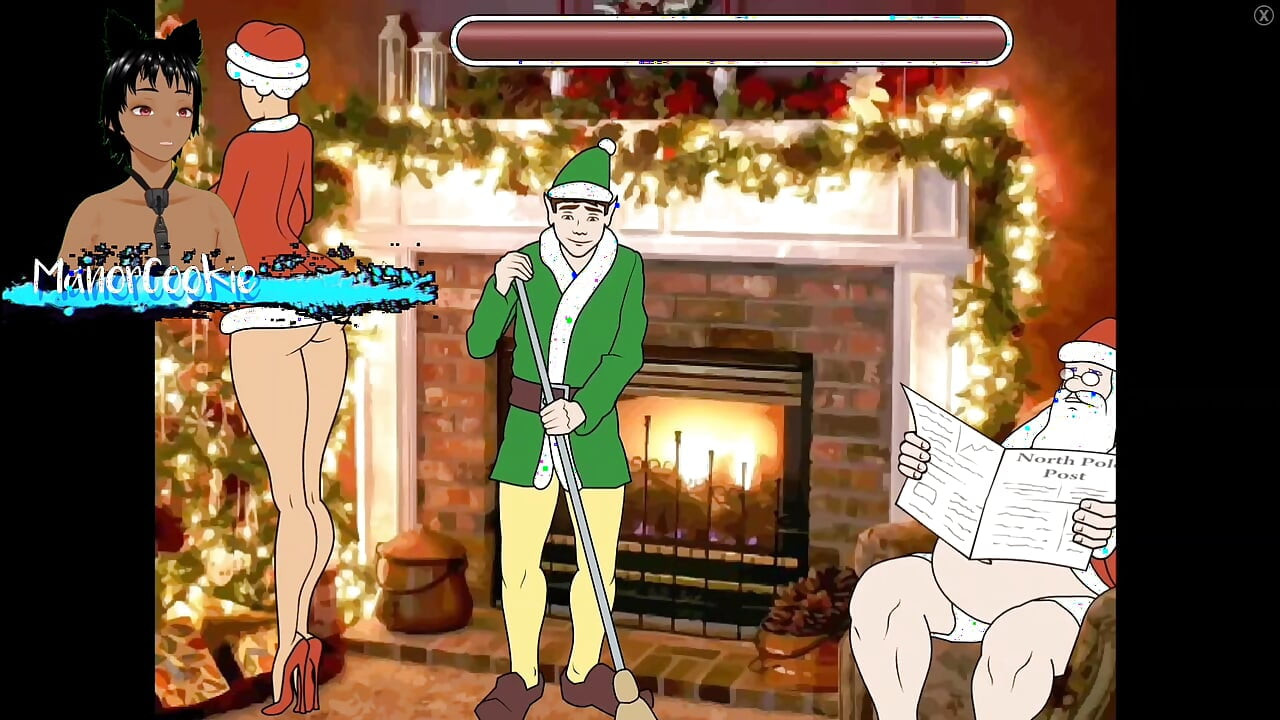 Puan Yang Tidak Setia - Masa untuk menyelinap di sekitar Santa untuk sakit pada tetek dan mengongkek pepeknya