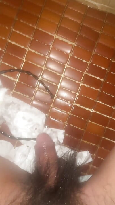 Asian man's prostate orgasm, his small penis can't hold it anymore and he moans