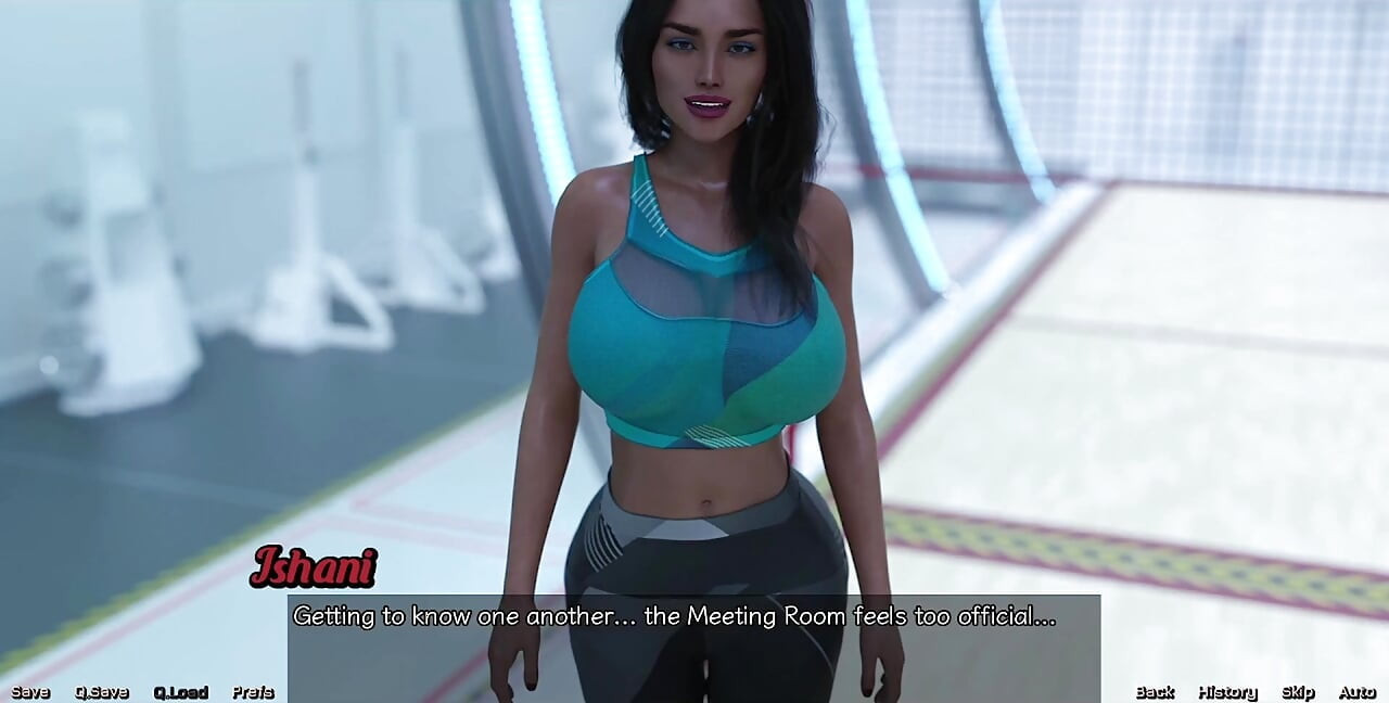 Stranded in Space - Petite Brunette Can't Stop Looking at Busty MILFs Tits