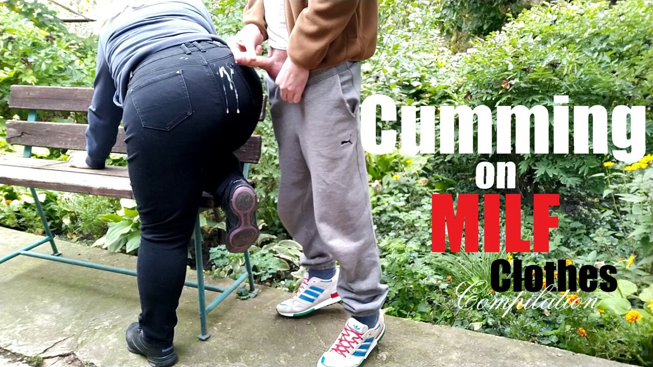 Cumming na kompilacji ubrań mamuśki