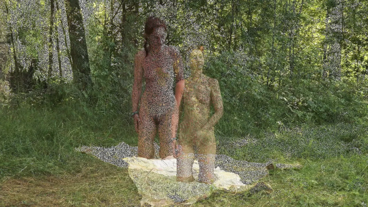Various Sex in Forest Glade (in nature)