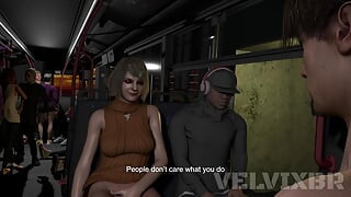 Leon eating Ashley in public