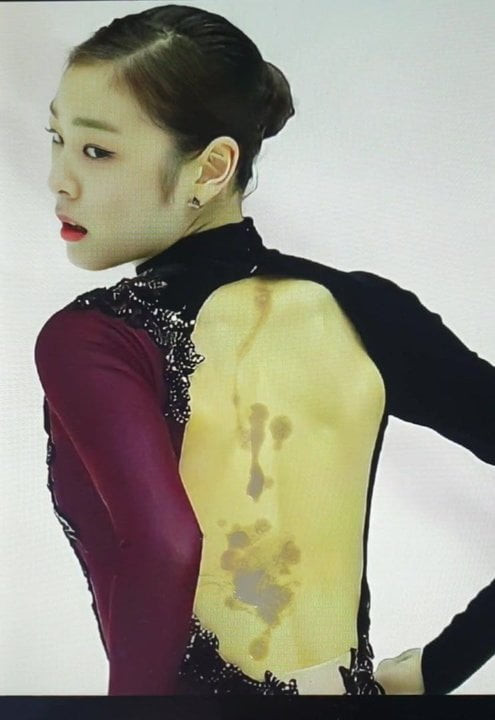 yuna kim sexy back cum tribute #22