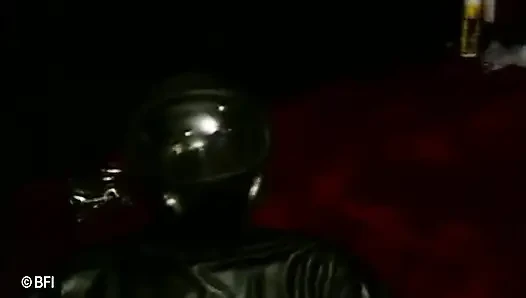 Put in leather encasement so he can't move