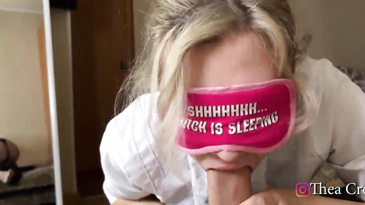 A hungry nurse came to the patient, and he poured sperm all over her face