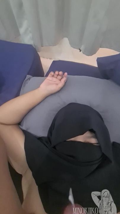 My Hijab Wife Minokiiko Got Cum shot at Niqab