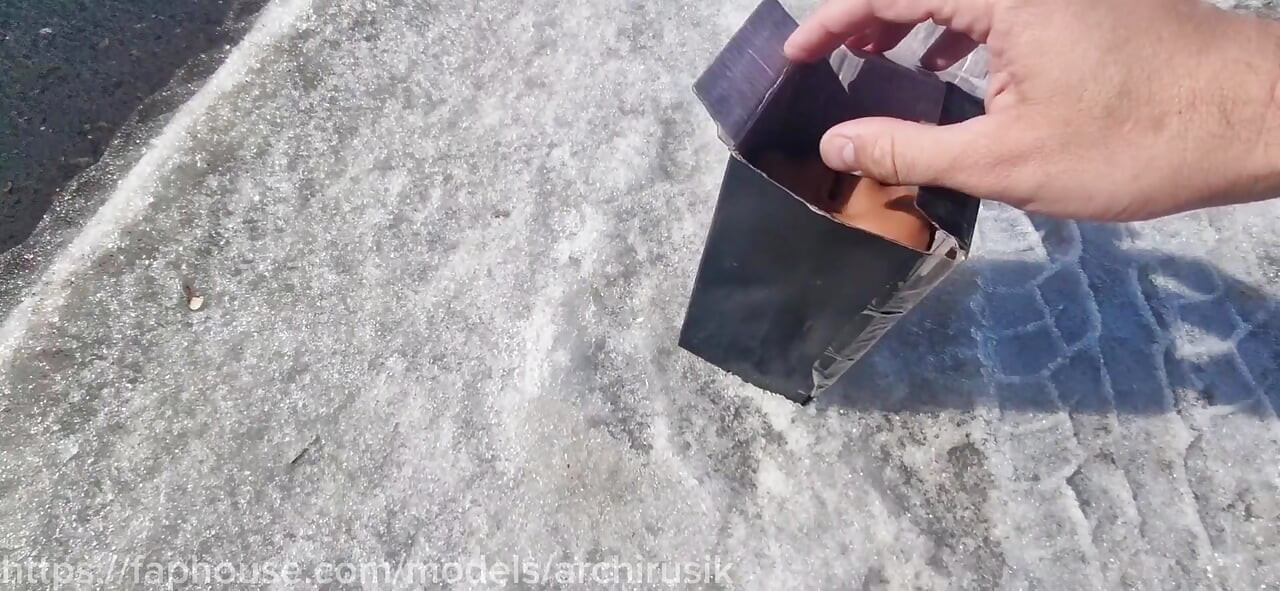 They Found a Pussy on the Road and Fucked It Hard, a Used Slut Covered in Cum