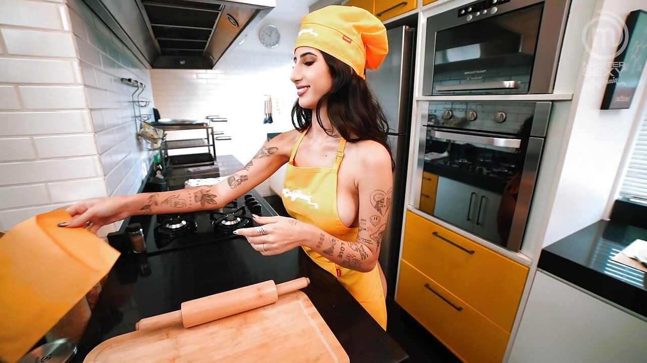 Hot lesbian Latinas cooking - Part 2 - SFW
