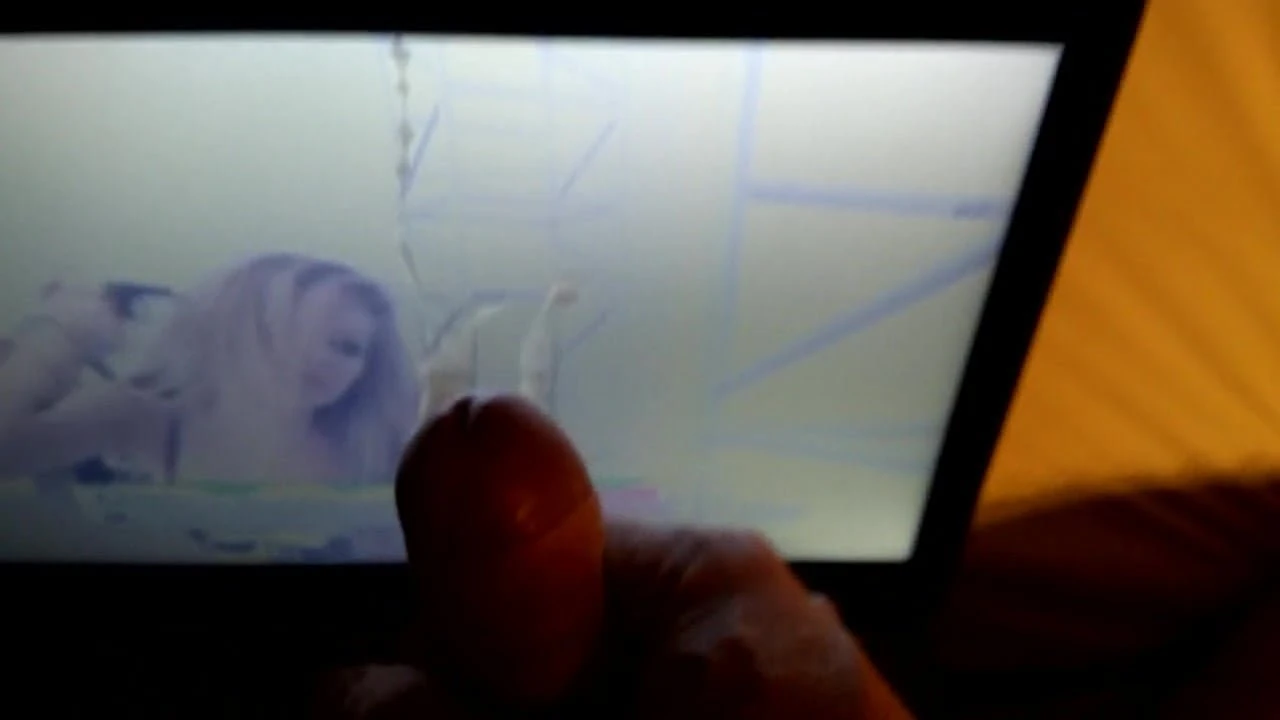 Avril Lavigne Cum Tribute on Screen #1