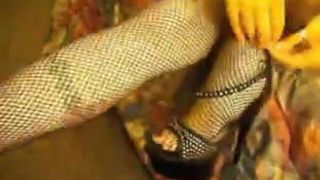 Fishnets Fuß necken
