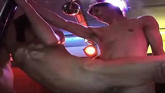 Mature Brunette and Blonde Stretched Wide in Sloppy Anal Threesome