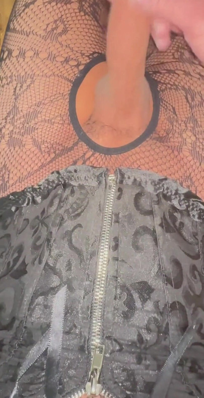 Captivating moment from "Sissy Slut in high Heels big cum shot"