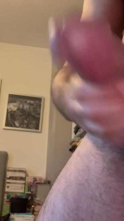 Big cock masturbation + powerful cumshot | Clip 1