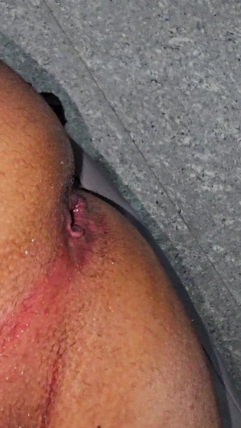 Trying first time big vegetable in ass hole