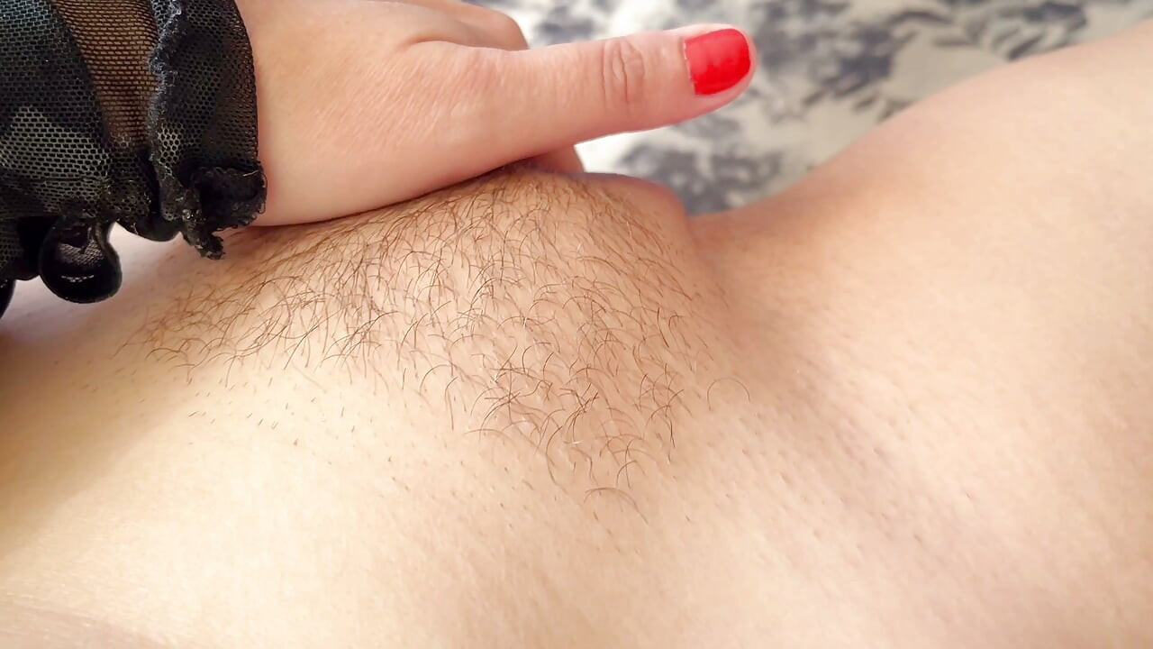 I'm caressing my wet pussy in close-up. Real Female Orgasm.