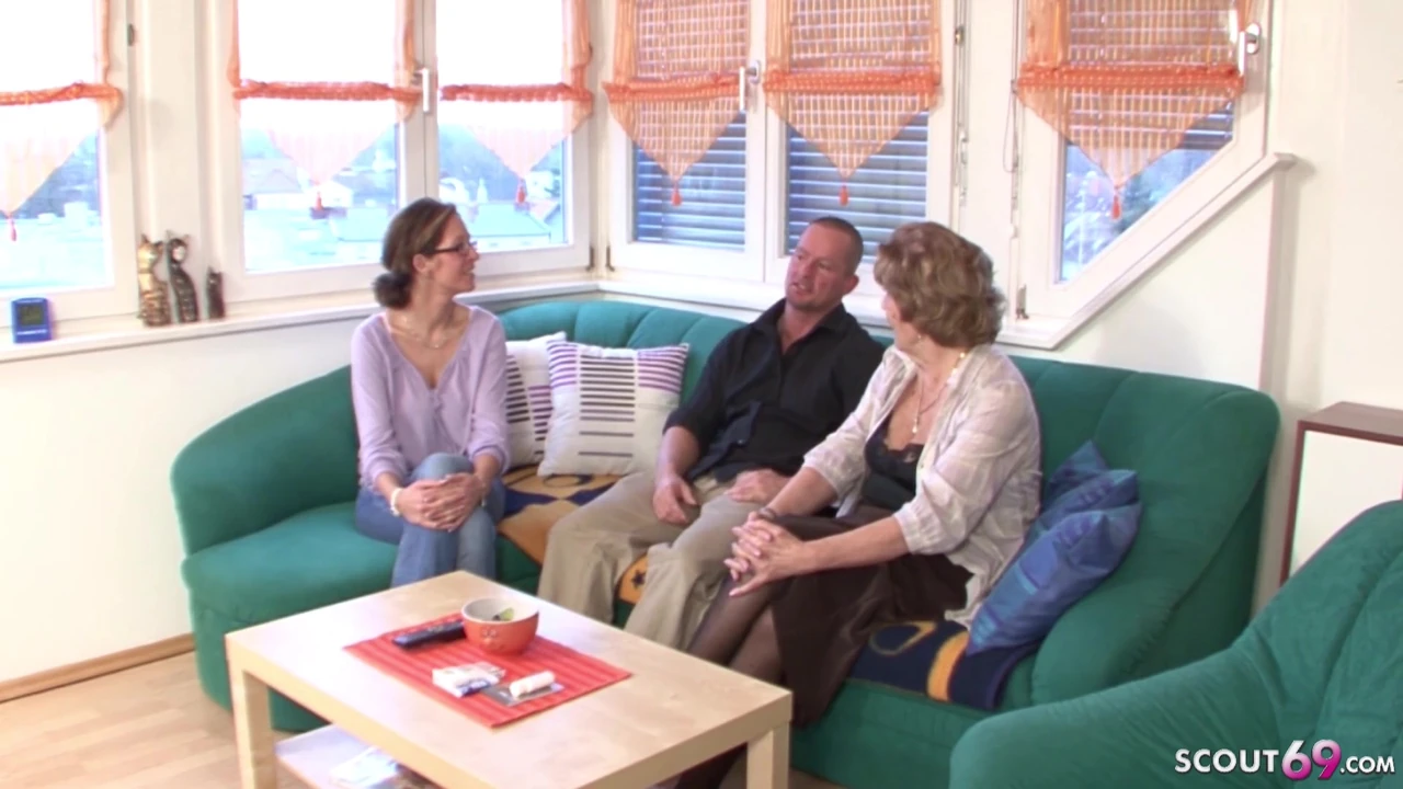 GERMAN GRANNY SEDUCE TO FUCK BY GRAND SON AND STEP MOM CAUGHT