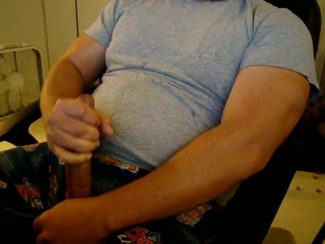 jerking my cock and cumming