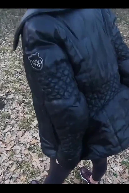 Blow-job in the Woods with My Husband Friend, Down-jacket Fetish 249