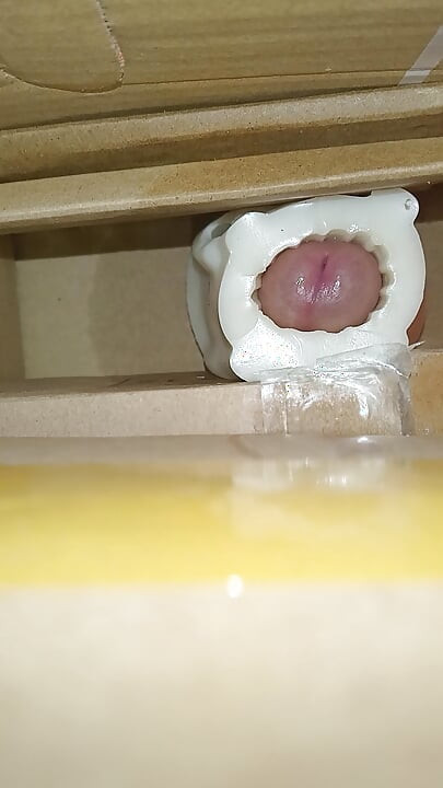 Cum inside homemade silicone pussy 6