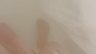 Shower Play in the bathroom Creamy