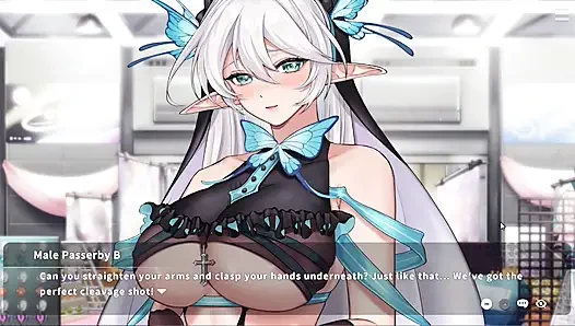 Хентай игра - замужняя женщина косплеирует ее втюберс на мероприятии и занимается сексом - V-Lover