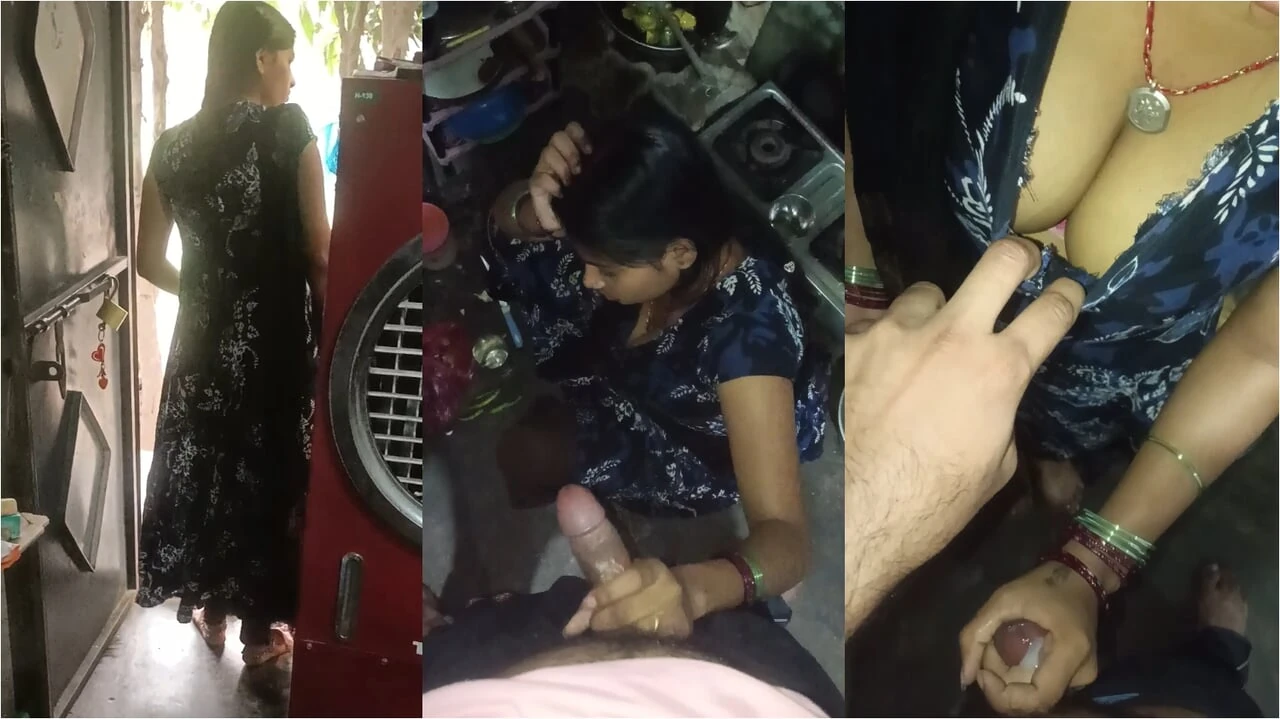 Sister-in-law In The Kitchen, Sister-in-law Took Out The Water Of The Brother-in-law's Land, Showing Big Boobs With Her Hands Hindi Audio.