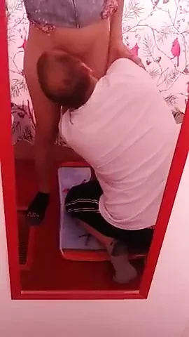 Mirror fisting at a family members