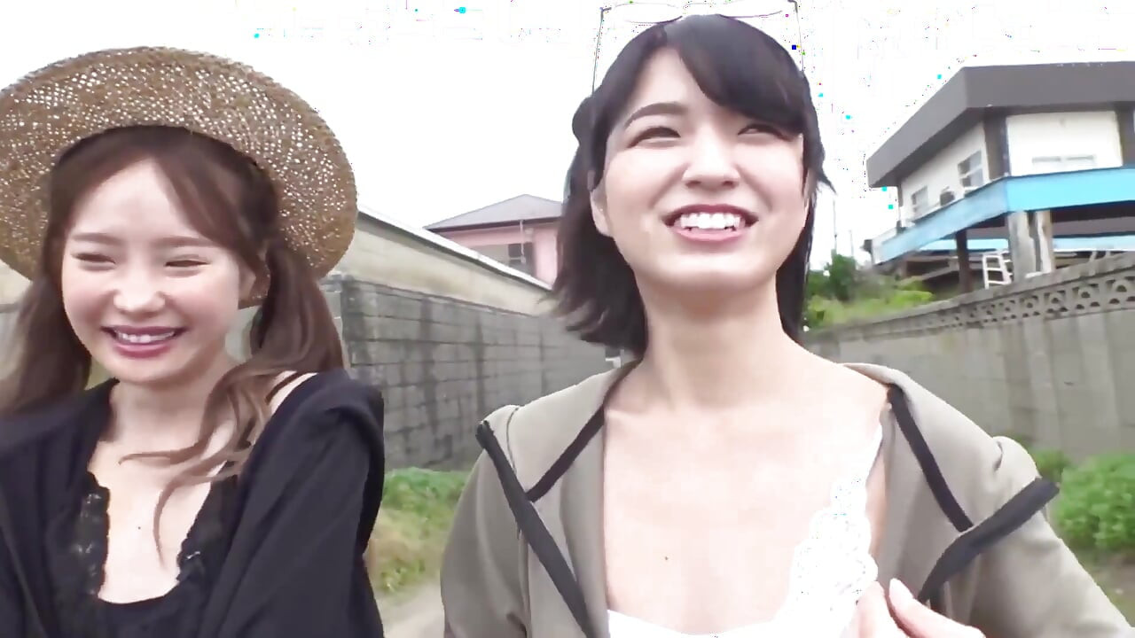 Sex with Two Girls in a See-through House on the Beach. Part.2