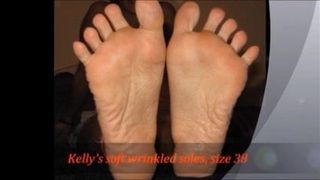 Les semelles lisses et froissées de Kelly