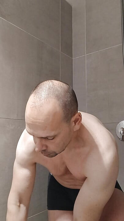 My daily happiness is shaving, showering, ejaculation, body care in
