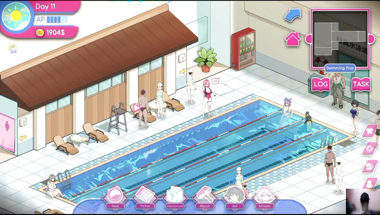 EP-2 "¡Gameplay de Lifeguard holic! ¡JUEGO HENTAI NTR! ¡Le di clases privadas de natación a mi novia infiel!