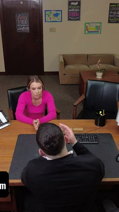 Step Mom Summer Vixen Will Do Anything To Save Her Step Daughter From Expulsion - Perv Principal | Clip 1