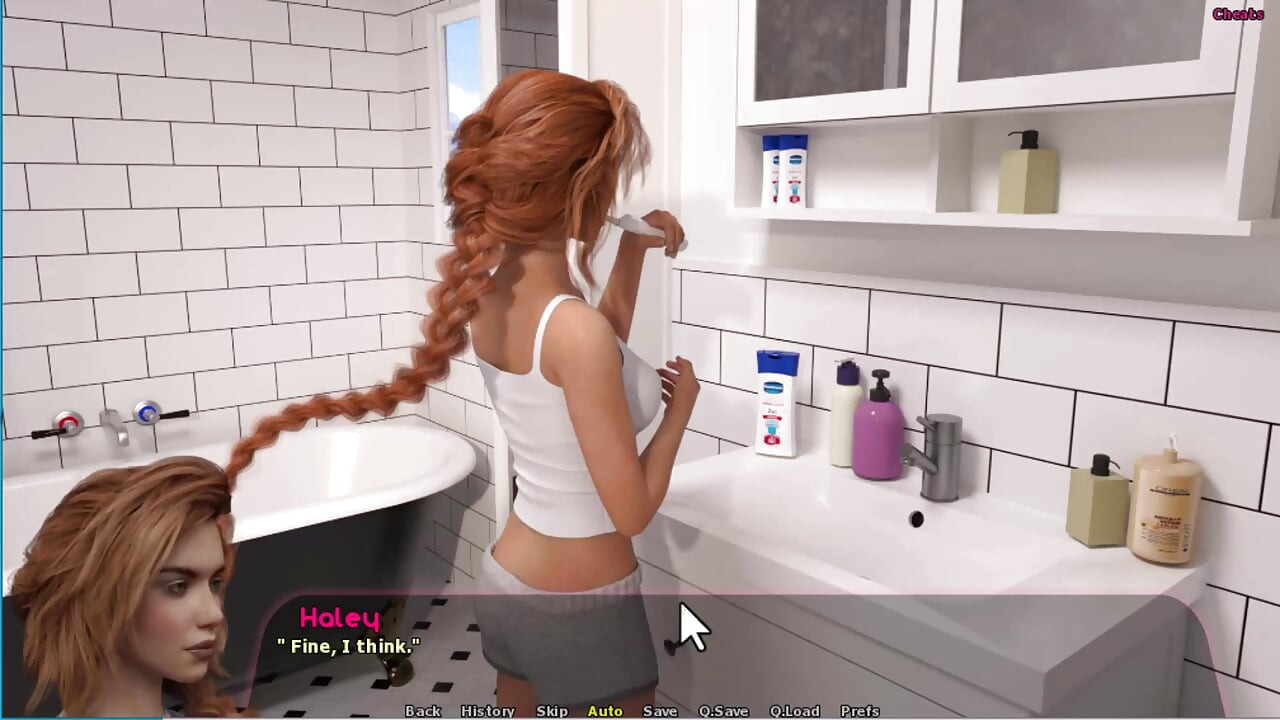 Haley Story #11 - Haley gave johannes a foot job in the bath...Diane and Johannes had a moment.