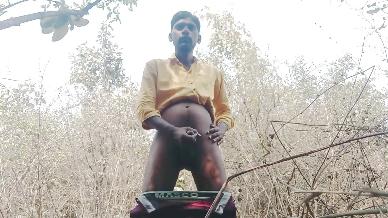 Rajesh Playboy 993 Outdoor Masturbating Big Cock and Cumming. Spanking Butt Stroking Cumshot