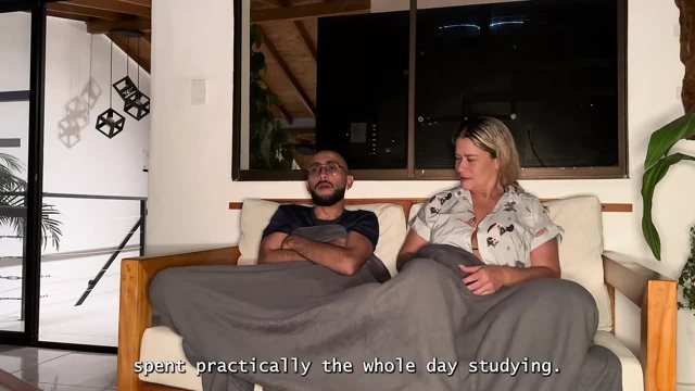 My horny brother-in-law is staying over, so I decide to ride his big, hairless cock with my MILF pussy until it's full of cum!
