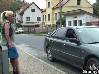Old granny gets picked up and fucked