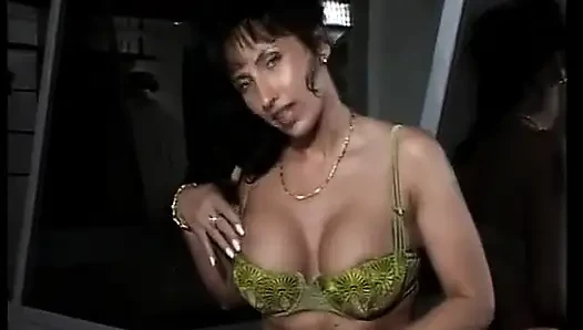 Busty German Lady Playes with Her Oiled Body