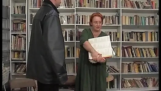 BBW, deutsche rothaarige schlampe, in der bibliothek gefickt