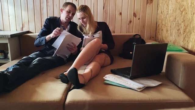 Helped with homework and fucked a student in her tight pussy