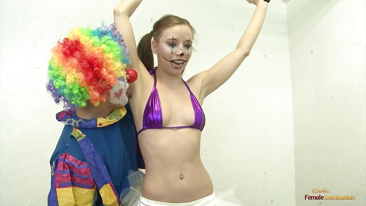 Lady in a Cute Fairy Cosplay and Dork Clown Make for a Peculiar Sexual Match