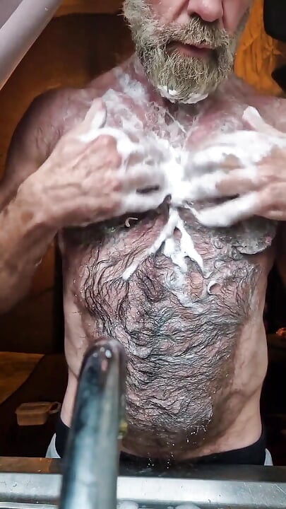 Hairy Muscle Bear Cools Down