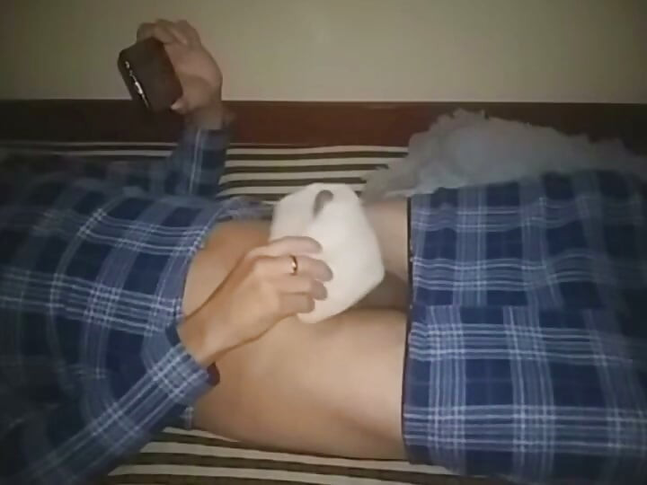 Jacking off while watching a video of my girlfriend.