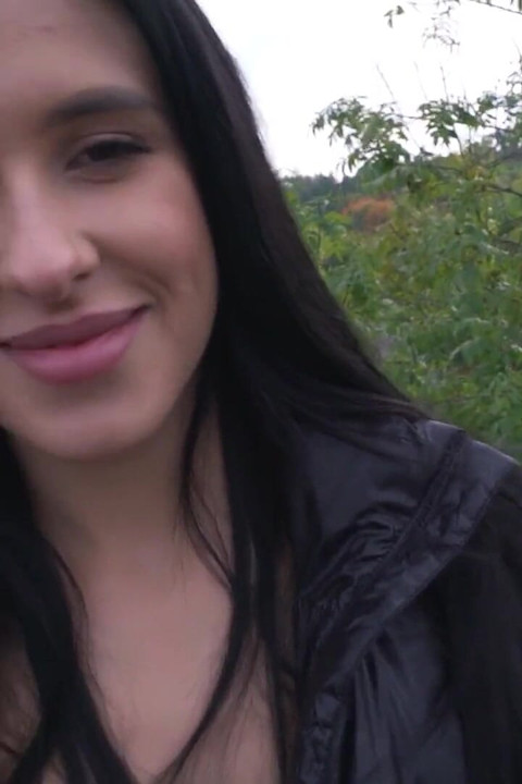 Public Agent - Hitchiker Alyssa Bounty Swallows Cum POV