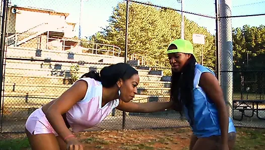Girls Indulge in Hot Lick Games After Sport